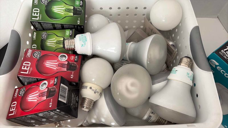 Photo 1 of ASSORTED LIGHT BULBS