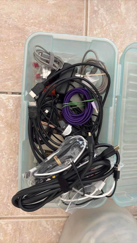 Photo 1 of ASSORTED POWER CORDS AND STRIPS