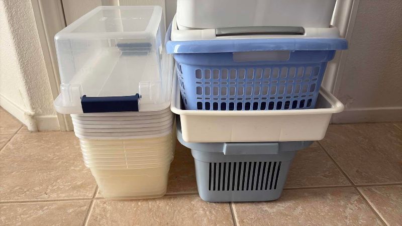 Photo 1 of ASSORTED STORAGE CONTAINERS