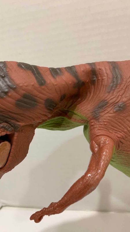 Photo 1 of VINTAGE JURASSIC PARK RED TYRANNOSAURUS REX ACTION FIGURE