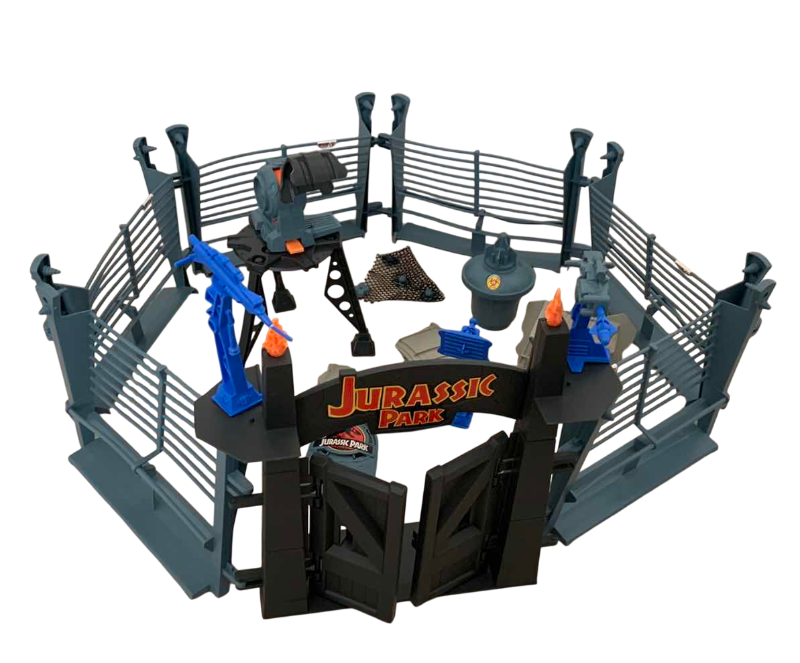 Photo 1 of VINTAGE JURASSIC PARK WORLD TYRANNOSAURUS REX LOCKDOWN PLAYSET