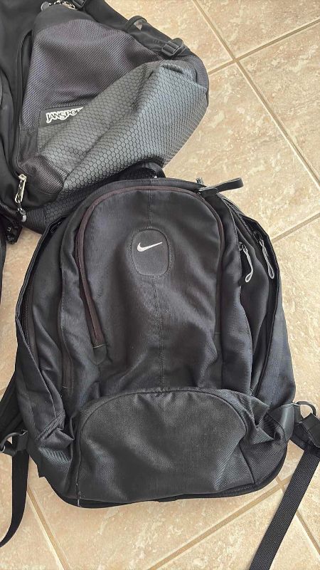Photo 1 of ASSORTED BACK PACKS NIKE AND JANSPORT