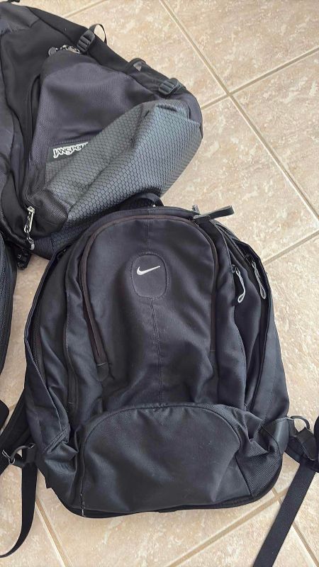 Photo 1 of ASSORTED BACK PACKS NIKE AND JANSPORT