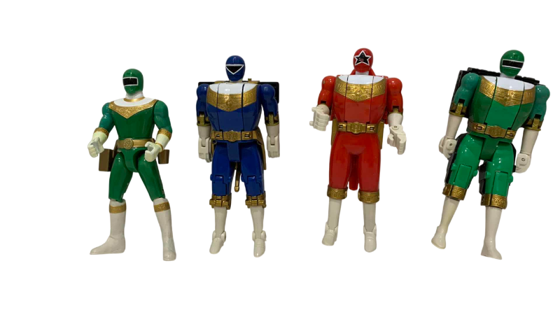 Photo 1 of 4-MIGHTY MORPHING POWER RANGERS ACTION FIGURES