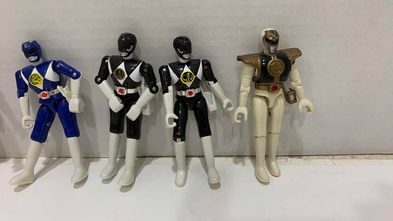 Photo 1 of 5-VINTAGE MIGHTY MORPHING POWER RANGERS ACTION FIGURES