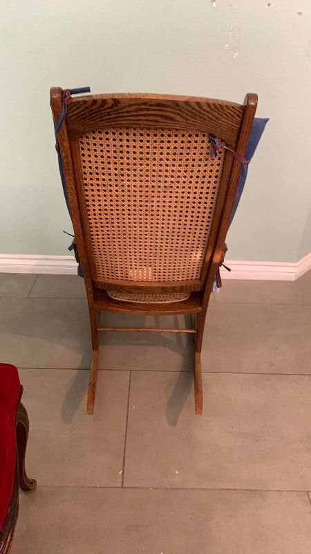 Photo 1 of ROCKING CHAIR AND CUSHION