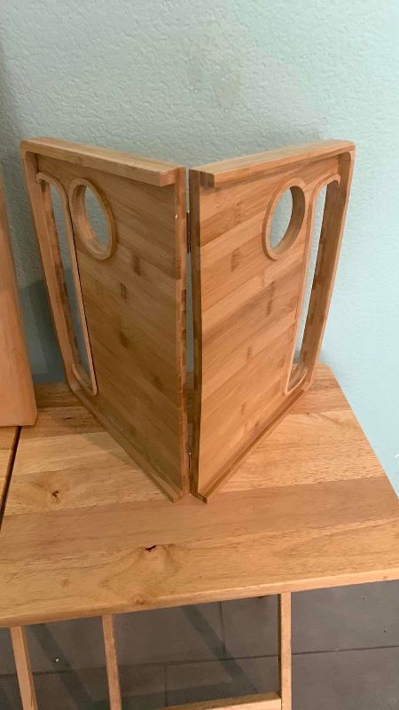 Photo 1 of TELEVISION TRAYS AND SERVICE TRAY LAZY SUSAN