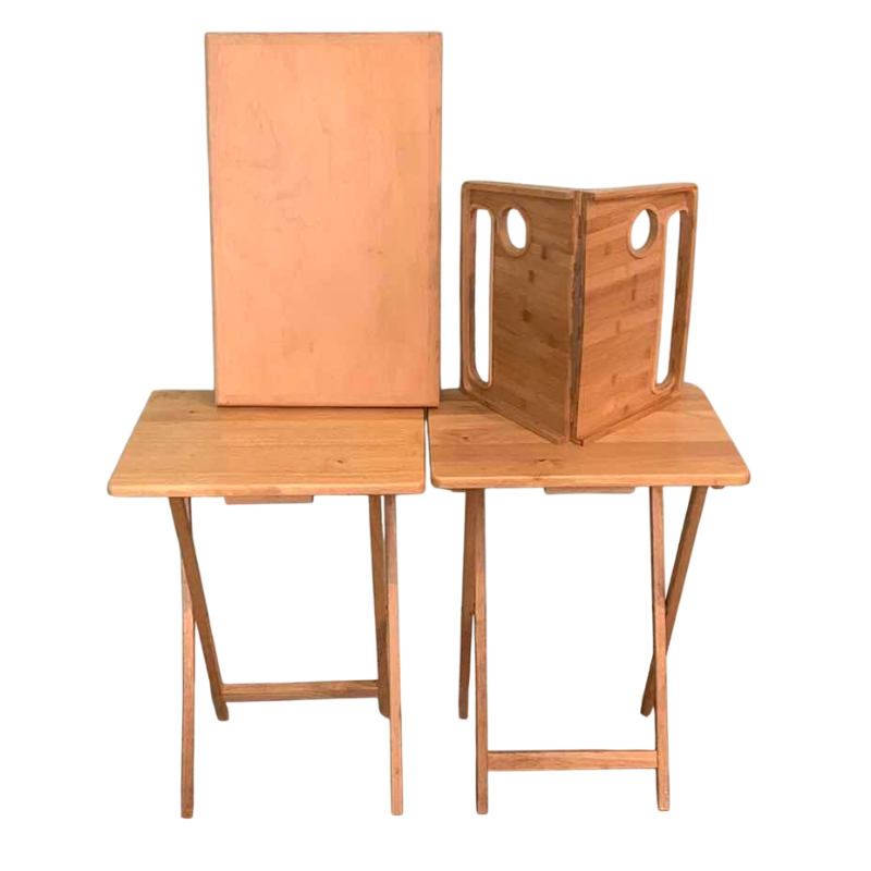 Photo 1 of TELEVISION TRAYS AND SERVICE TRAY LAZY SUSAN