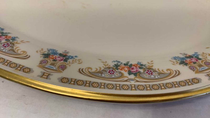 Photo 1 of VINTAGE LENOX VERSAILLES FINE BONE CHINA OVAL SERVING PLATTER 17”