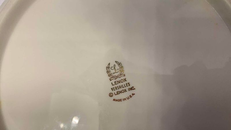 Photo 1 of VINTAGE 12 LENOX VERSAILLES FINE BONE CHINA VEGETABLE BOWL