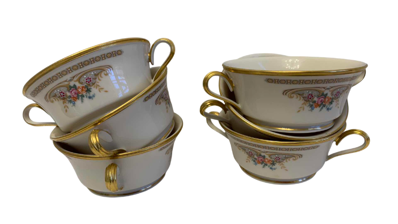 Photo 1 of VINTAGE 6 LENOX VERSAILLES FINE BONE CHINA GRAVY BOATS