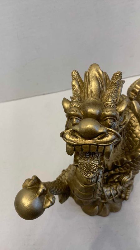 Photo 1 of RESIN CHINESE DRAGON 13” X 9”