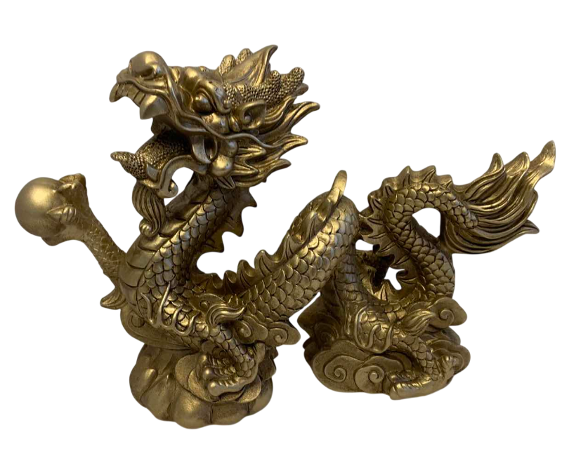 Photo 1 of RESIN CHINESE DRAGON 13” X 9”