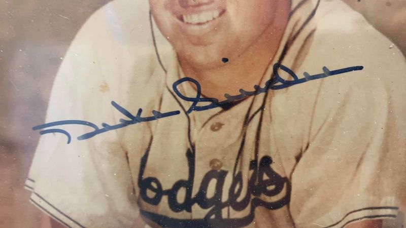 Photo 1 of VINTAGE DUKE SNYDER AUTOGRAPHED 8 X 10