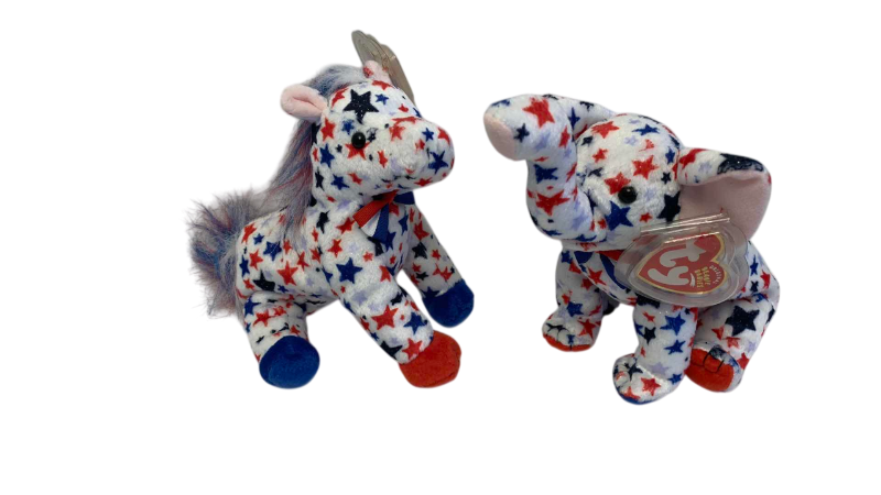 Photo 1 of TY REPUBLICAN AND DEMOCRAT BEANIE BABIES