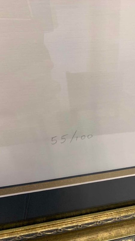 Photo 1 of VINTAGE PABLO PICASSO "FEMME VUE DE DOS" ETCHING NUMBERED 55/100 25” X 29”