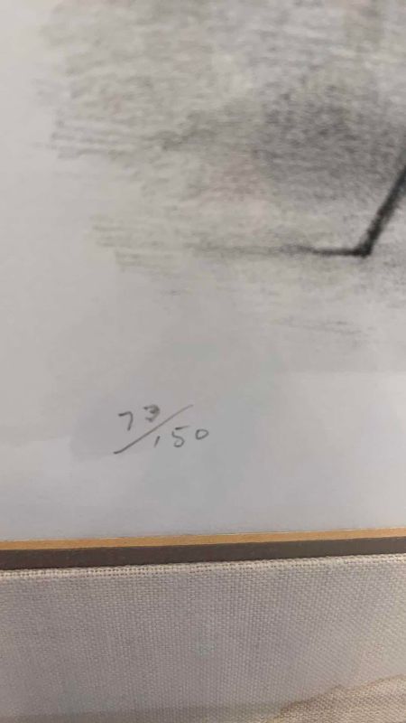 Photo 1 of JOSEPH HIRSCH CELLIST LITHOGRAPH SIGNED AND NUMBERED 73/150 20” X 24”