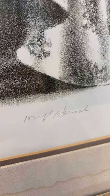 Photo 1 of JOSEPH HIRSCH CELLIST LITHOGRAPH SIGNED AND NUMBERED 73/150 20” X 24”