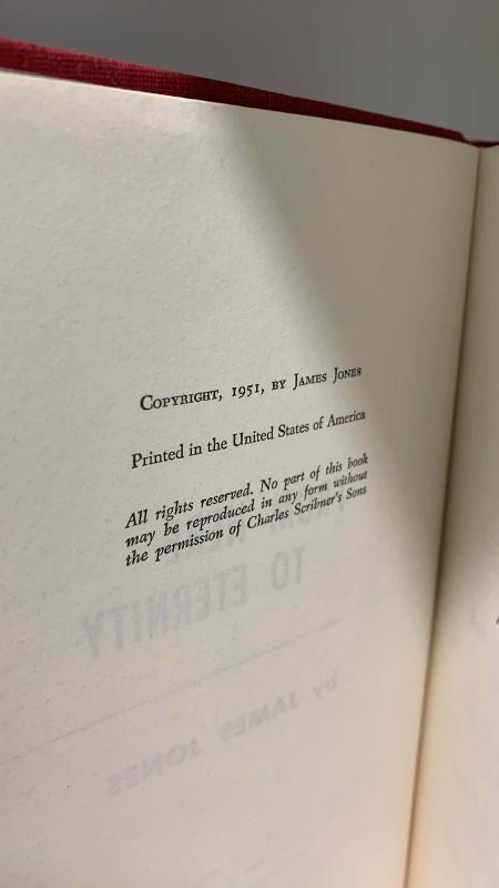 Photo 1 of FROM HERE TO ETERNITY 1ST EDITION 1951