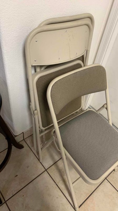 Photo 1 of 3 FOLDING CHAIRS