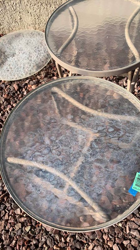 Photo 1 of 2 PATIO ROUND TABLES