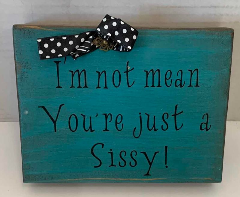 Photo 1 of CANDLE HOLDERS, SMALL DISH & A WOODEN SIGN