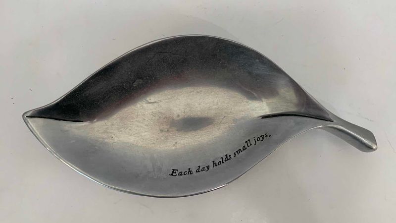 Photo 1 of CANDLE HOLDERS, SMALL DISH & A WOODEN SIGN