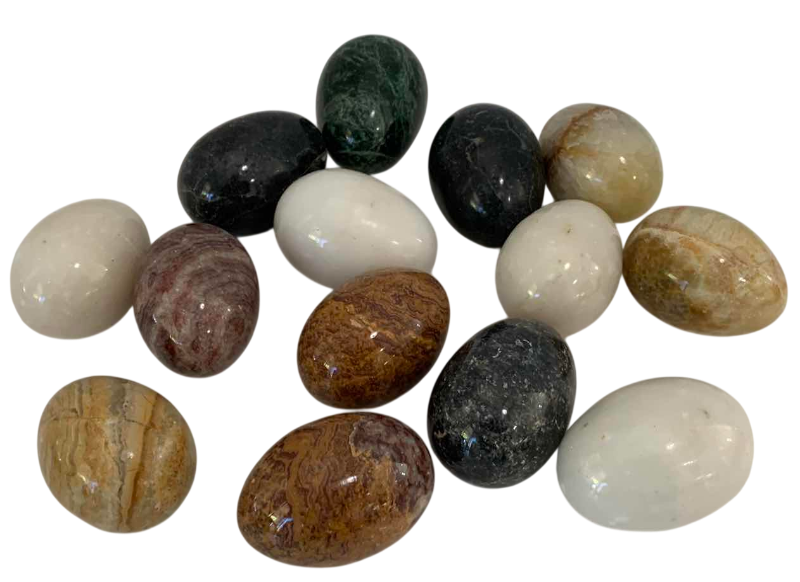 Photo 1 of 14 COLLECTION OF ORNAMENTAL STONE EGGS
