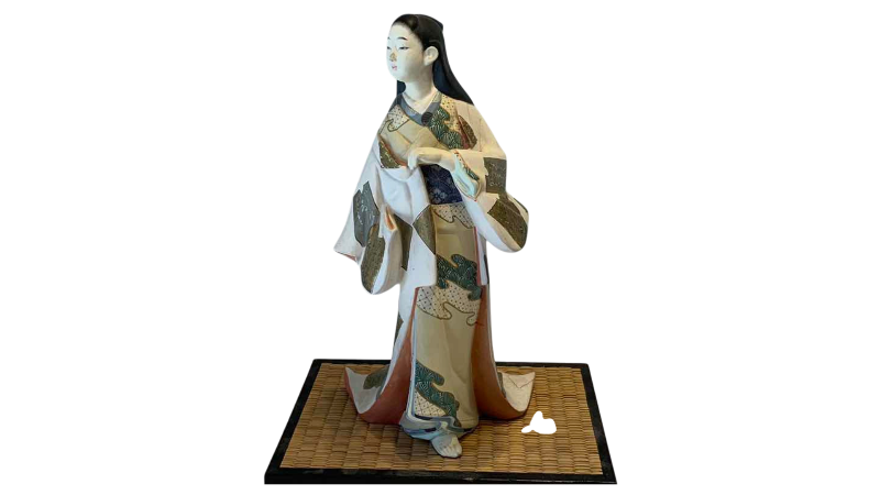 View 1 of AUTHENTIC JAPANESE HAKATA VINTAGE FIGURINE