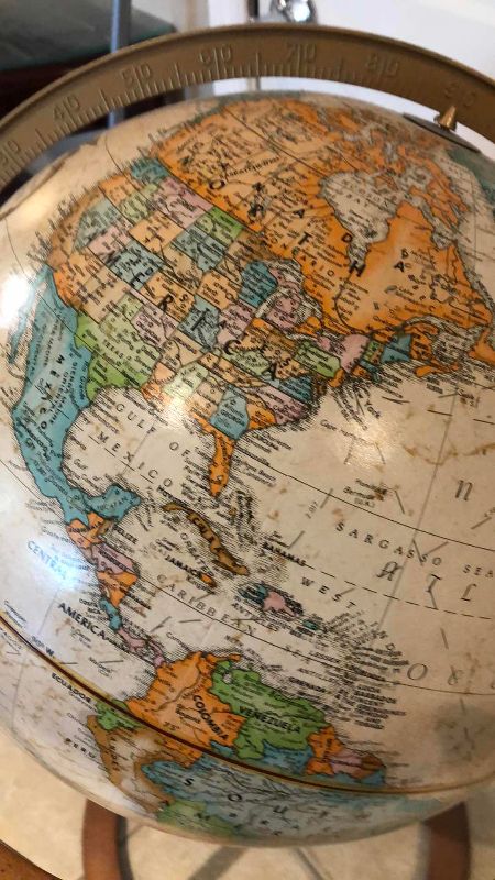 View 3 of REPLOGLE 16” DIAMETER GLOBE WORLD CLASSIC SERIES 22” X 43”