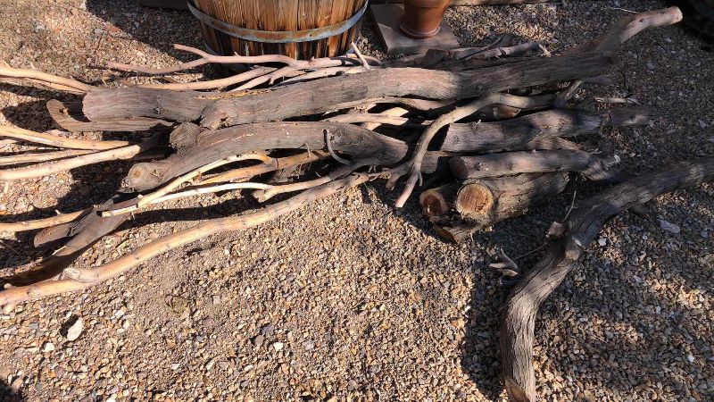 View 3 of FIRE WOOD AND PAIR OF 1/2 WOODEN BARRELS