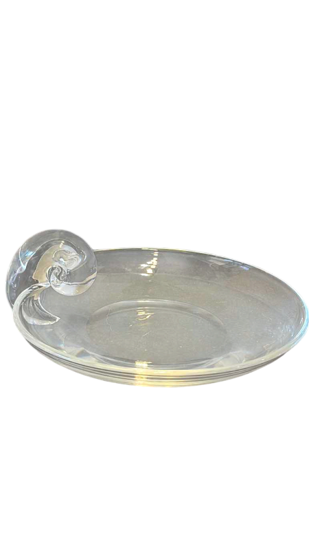 View 1 of VINTAGE STEUBEN LIKE CANDY/ OLIVE DISH