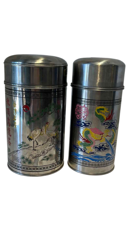 View 1 of CHINESE TEA CADDIES/METAL CANISTER