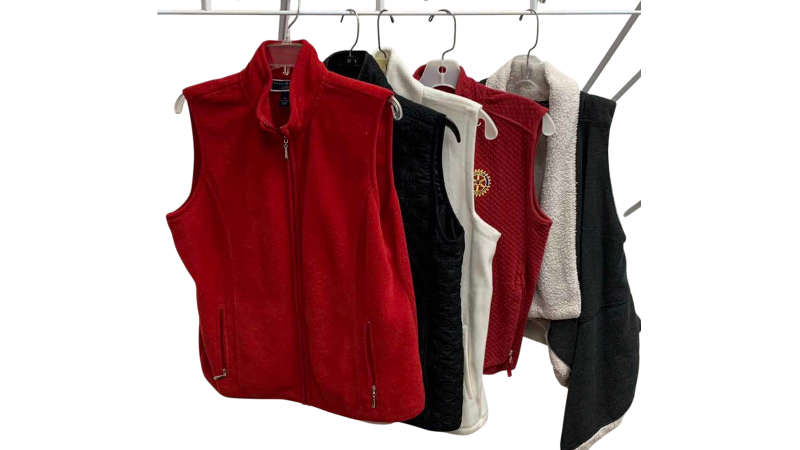 View 1 of ASSORTED SPORT FLEECE VESTS SIZE SMALL /MEDIUM