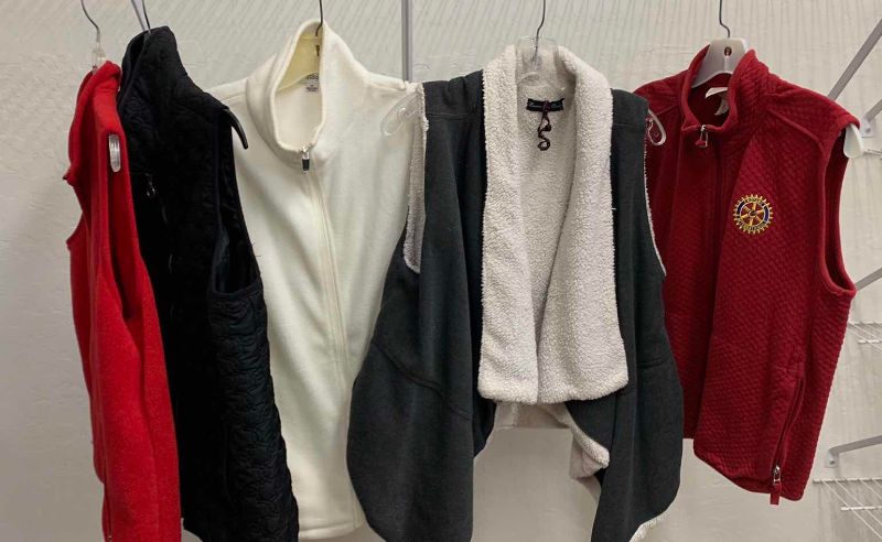 View 2 of ASSORTED SPORT FLEECE VESTS SIZE SMALL /MEDIUM