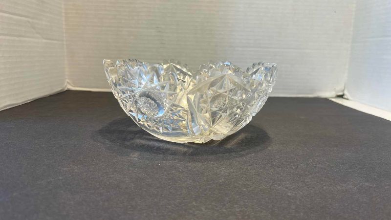 View 3 of AMERICAN BRILLIANT PERIOD CRYSTAL GLASS BOWL