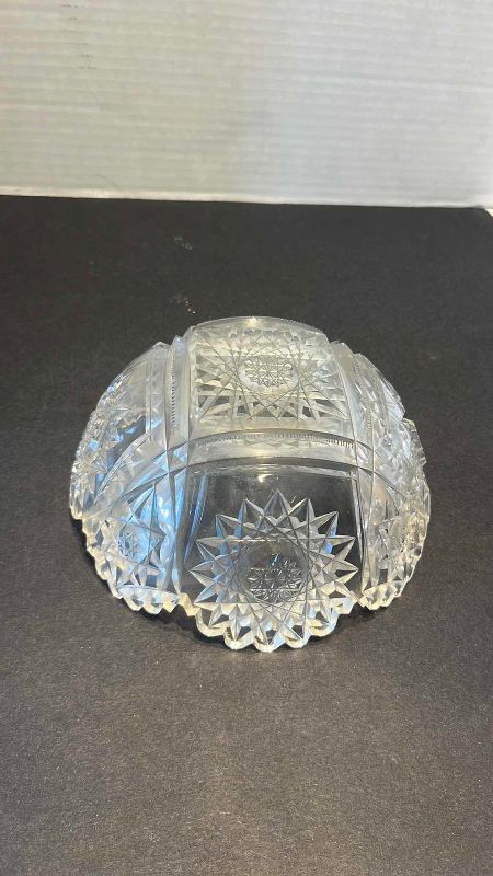 View 2 of AMERICAN BRILLIANT PERIOD CRYSTAL GLASS BOWL