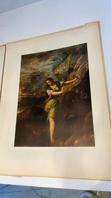 View 3 of VINTAGE ART TREASURES OF THE WORLD TITIAN ART BOOK