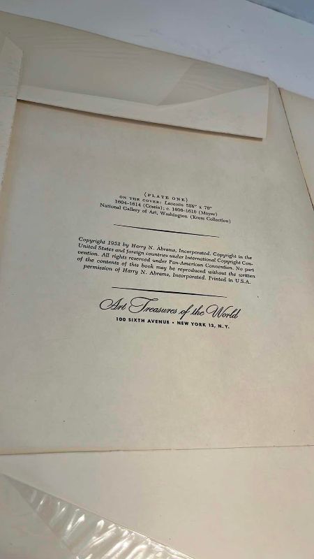 View 3 of VINTAGE TREASURES OF THE WORLD EL GRECO ART PRINT BOOK