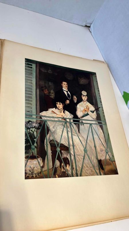 View 3 of VINTAGE ART TREASURES OF THE WORLD MANET ART BOOK