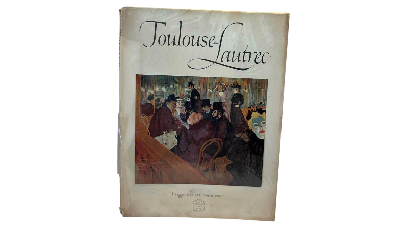 View 1 of VINTAGE ART TREASURES OF THE WORLD TOULOUSE- LAUTREC ART BOOK