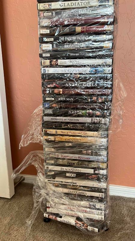 View 3 of ASSORTED DVDS AND RACK