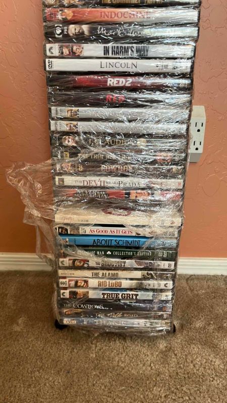 View 3 of ASSORTED DVDS AND RACK