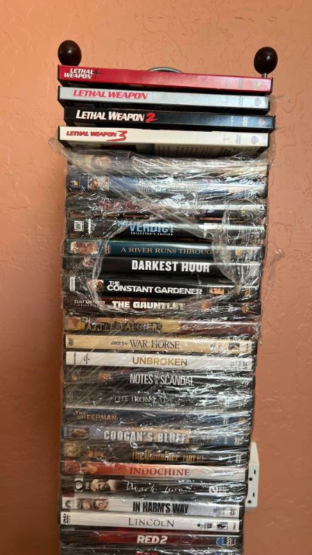 View 2 of ASSORTED DVDS AND RACK