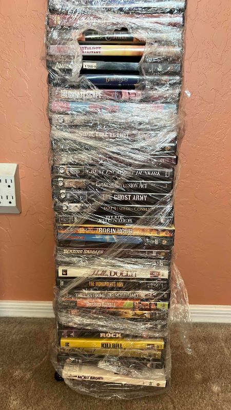 View 2 of ASSORTED DVDS AND RACK