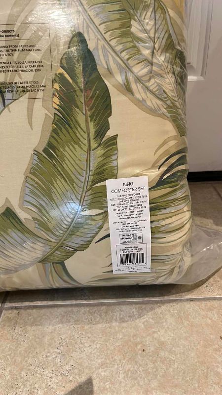 View 2 of SEALED KING SIZED TOMMY BAHAMA COMFORTER