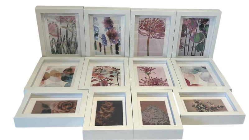 View 1 of WOOD AND GLASS PICTURES FRAMES ALL SIZES