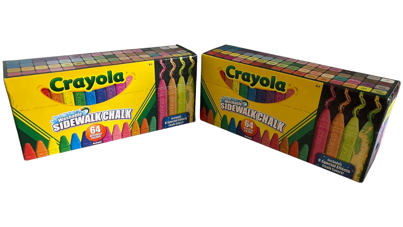 View 1 of 2 BOXES OF CRAYOLA WASHABLE SIDEWALK CHALK 64 PER BOX