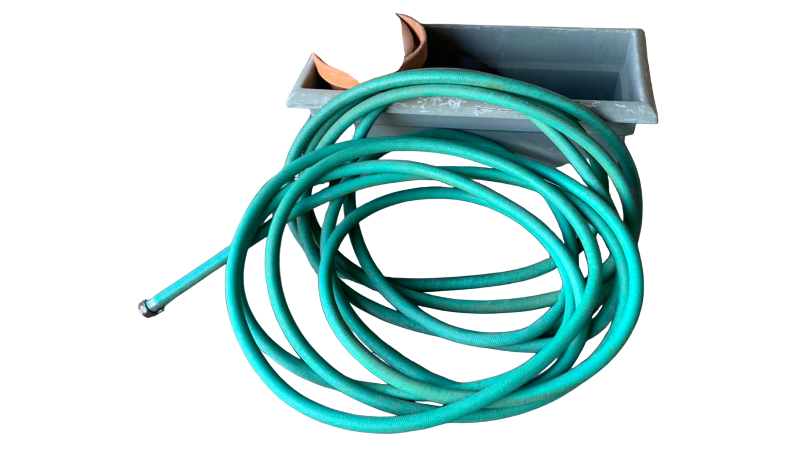 View 1 of GARDEN HOSE AND ASSORTED POTS
