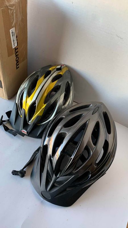 View 3 of PAIR OF BICYCLE HELMETS AND A WALL MOUNTED BIKE RACK MODEL V8 1000–4